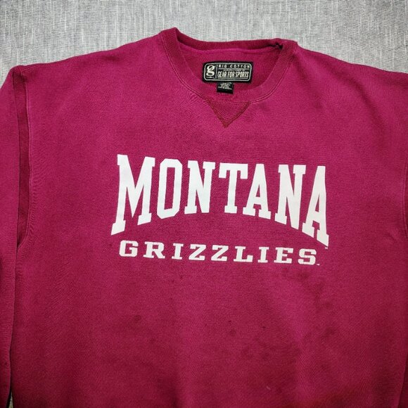 Vintage Montana Grizzlies Crewneck Sweatshirt Size Large Football NCAA 90s - Picture 16 of 16